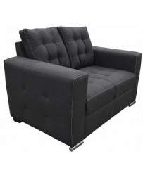 Love Seat Moderno Aretha Fabou Muebles Gris - Envío Gratuito