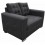Love Seat Moderno Aretha Fabou Muebles Gris