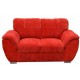 Love Seat Moderno Pekin Fabou Muebles - Rojo - Envío Gratuito