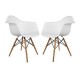 Set 2 Sillón Keiä Eames Blancos - Envío Gratuito