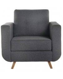 Sillón Keiä Individual Modelo Kül - Gris Oxford - Envío Gratuito