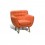 Sillón Individual, Vintage Home Designe, Orange Seat, Tapizado tipo Gamuza- Naranja