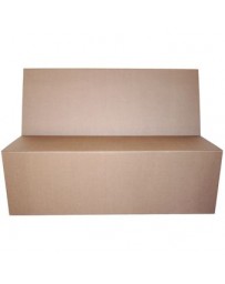 Loveseat Cartón ETHNIQ Turkana Ruskbank-Café Kraft - Envío Gratuito