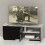 Mueble Tv Centro Entretenimiento Tv Stand Blanco negro Brillante