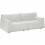Sofá Love Seat Forma Flother - Blanco