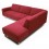 Sala Esquinera Mueblemoda Ampezzo Curry-Rojo
