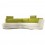 Sala Esquinera Mueblemoda Ronchis-Crema con Verde