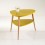 Mesa auxiliar-The H design-Mesita Buro Jimmy estilo escandinavo y moderno-Amarillo