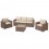 Sala Elegante De 3 Plazas Fruitniture California
