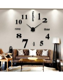 EH Sala de arte diseño gran 3D DIY Eva colgando reloj de pared Espejo decoracion - Envío Gratuito