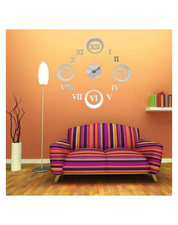Acrílico Espejo Reloj de pared dormitorio sala Pegatinas de pared Relojes de tiempo - Envío Gratuito