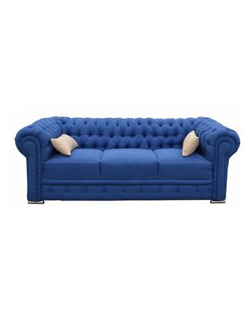 Sofa Olimpo De Fabou - Azul Cobalto, Capitonado, Moderno - Envío Gratuito