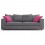 Love Seat Mueblemoda Tropea-Gris