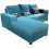 Sala Esquinera Mueblemoda Spazzio-Azul