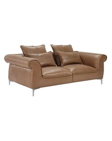 Sofá Love Seat Poliziano Flother - Marrón - Envío Gratuito