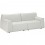 Sofá Love Seat Forma Flother - Blanco