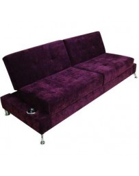 Sofá Cama Vertigo Velvet - Morado - Envío Gratuito