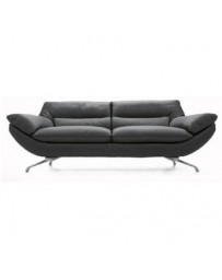 Love Seat Mueblemoda Corsia Flotter-Negro - Envío Gratuito