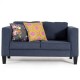 Sofá Loveseat Basell GavetaHome - Azul - Envío Gratuito