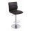 Banco Bar Cory Color Negro Pedestal de Acero Cromado