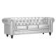 Sofa marca Zuo modelo Aristocrat - plata / 900112 - Envío Gratuito