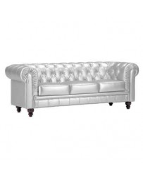 Sofa marca Zuo modelo Aristocrat - plata / 900112 - Envío Gratuito