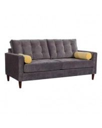 Sofa marca Zuo modelo Savannah - grafito amarillo 100178 - Envío Gratuito