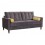 Sofa marca Zuo modelo Savannah - grafito amarillo 100178
