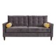 Sofa marca Zuo modelo Savannah - grafito amarillo 100178 - Envío Gratuito