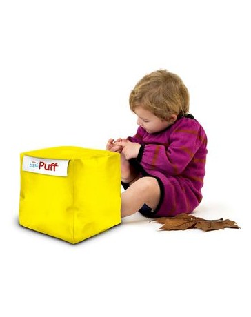 Mini Cubo Puff - Amarillo - Envío Gratuito