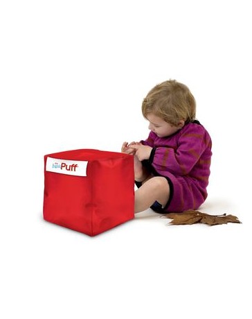 Mini Cubo Puff - Rojo - Envío Gratuito