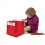 Mini Cubo Puff - Rojo