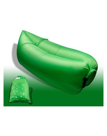 Puffs Sofa Cama Lazy Hangout De Aire Inflable Del Saco De Dormir Sofá Para Sala De Estar Acampar Al Aire Libre- Verde - Envío Gr