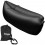 Puffs Sofa Cama Lazy Hangout De Aire Inflable Del Saco De Dormir Sofá Para Sala De Estar Acampar Al Aire Libre- Negro