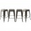 Combo De 4 Bancos Taburete Para Barra De Metal Replica Tolix TY1210-26-Metal Vintage-4