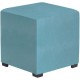 Taburete Cubo, Vintage Home Designe, Cubo Aqua, Tapizado Tela Tipoo Lino- Aqua - Envío Gratuito