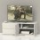 Mueble Tv Centro De Entretenimiento Tv Stand Nordico Blanco