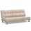 Sofá Cama Danes tapizado en microfibra beige
