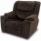 Reclinable Bratt tapizado en suede