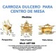 ART188 CARROZA DULCERO PARA CENTRO DE MESA DE DULCES Y POSTRES CANDY BAR - Envío Gratuito