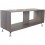 Mesa De Centro Minimalista De Melamina Color Nogal Urbano