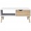 Mesa de centro-The H design-Mesa de centro Kim estilo moderno con madera natural-blanco