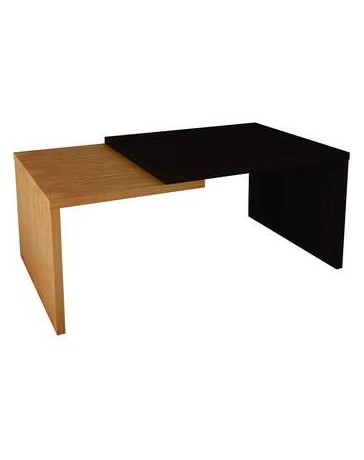 Mesa De Centro Grande Itzel Fabou Muebles - Natural - Caoba - Envío Gratuito