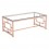 Mesa de centro marca Zuo modelo Geranium - acero inoxidable dorado  100184