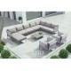 Mesa de centro para jardin marca Zuo modelo Sand Beach - gris 703578 - Envío Gratuito