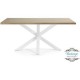 Mesa de Comedor Rectangular, Vintage Home Designe, Delux, Madera de Pino Natural-Multicolor - Envío Gratuito