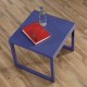 Mesa De Sala Lateral CREA Muebles MSQ4az Moderno-Azul Berry - Envío Gratuito