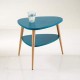 Mesa auxiliar-The H design-Mesita Buro Jimmy estilo escandinavo y moderno-Azul - Envío Gratuito