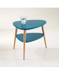 Mesa auxiliar-The H design-Mesita Buro Jimmy estilo escandinavo y moderno-Azul - Envío Gratuito
