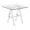Mesa lateral marca Zuo modelo Lado - acero inoxidable  100359